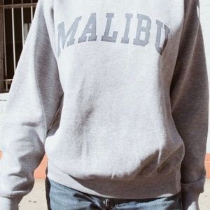 brandy melville grey crew neck